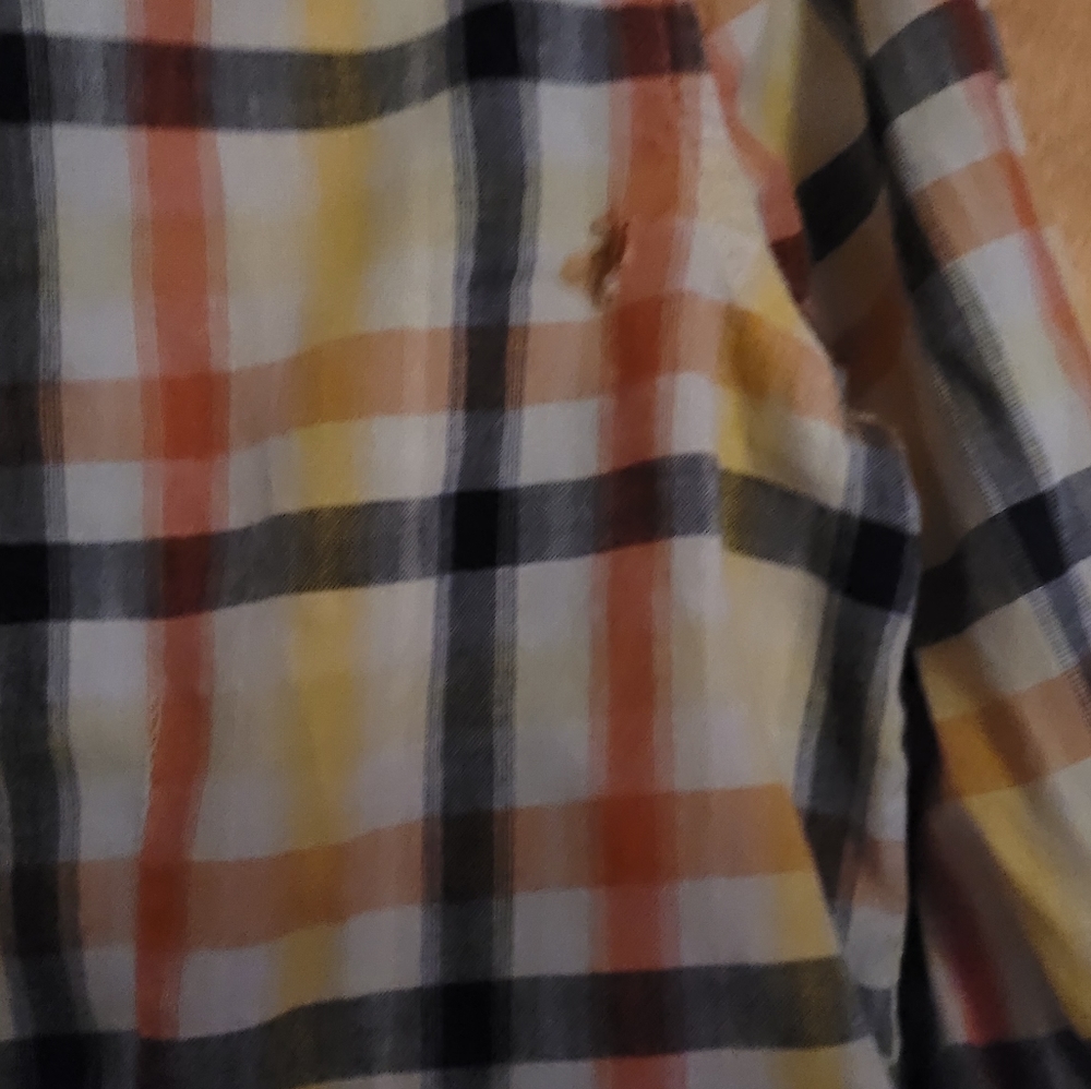 Old Navy Halloween plaid button down - Picture 5 of 5
